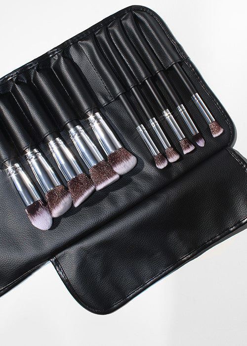 Aoi Excellent Make-up Brush セット Amazon.com: AOA Studio 10-Piece Silver Brush Set