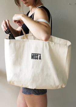 Miss A Canvas Tote   - Shop Miss A