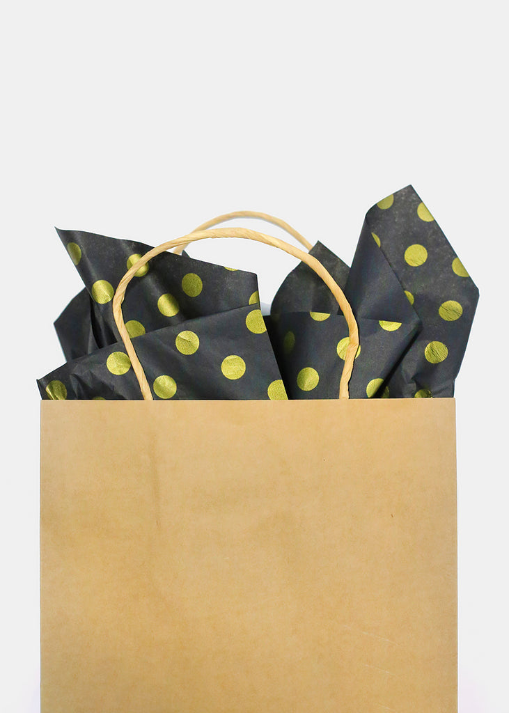 Gold Polka Dot Black Gift Tissue Paper – Shop Miss A
