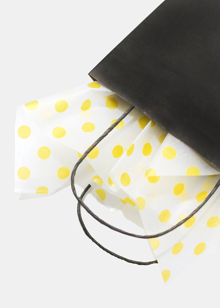 Gold Polka Dot White Gift Tissue Paper  ACCESSORIES - Shop Miss A