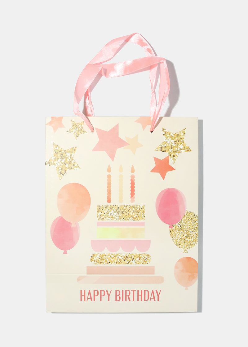 Pink Happy Birthday Gift Bag  ACCESSORIES - Shop Miss A