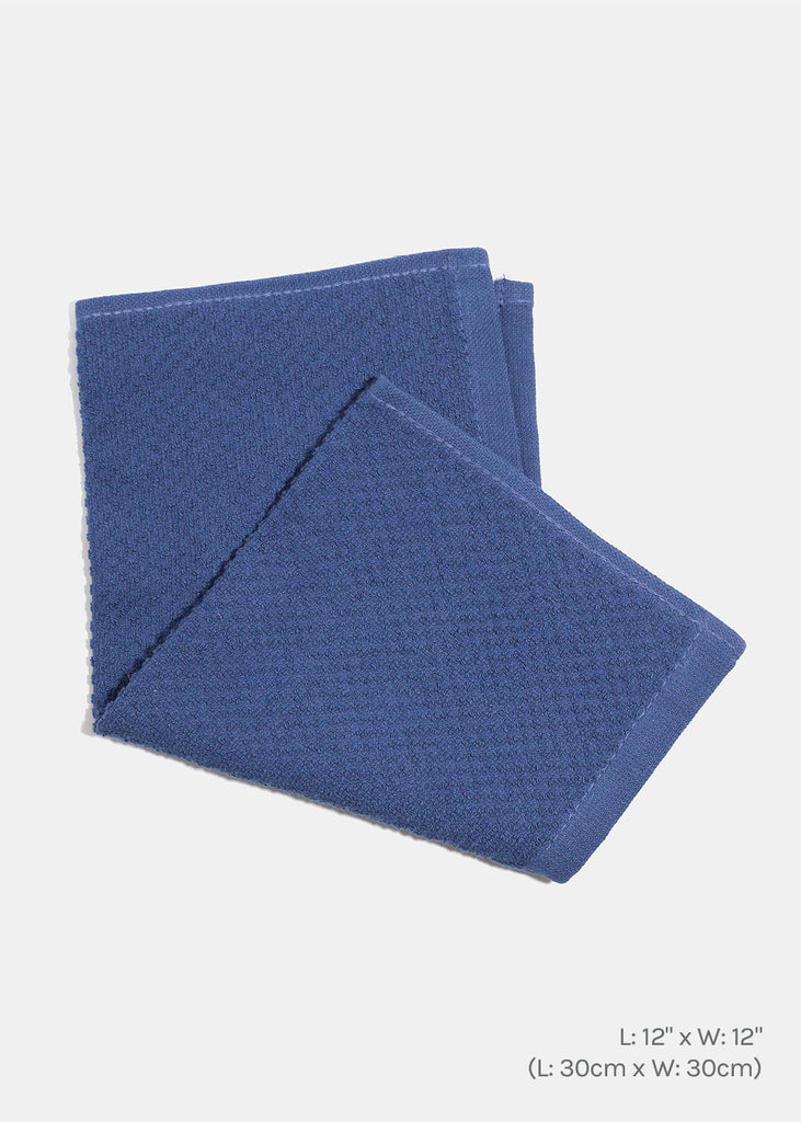 100% Cotton Washcloth Towel Navy Blue Single Towel LIFE - Shop Miss A