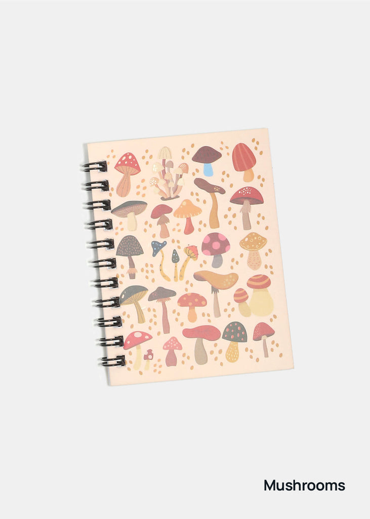 Official Key Items Spiral Pocket Notebook Mushrooms LIFE - Shop Miss A