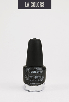 L.A. Colors - Color Craze Nail Polish - Black Pearl  NAILS - Shop Miss A