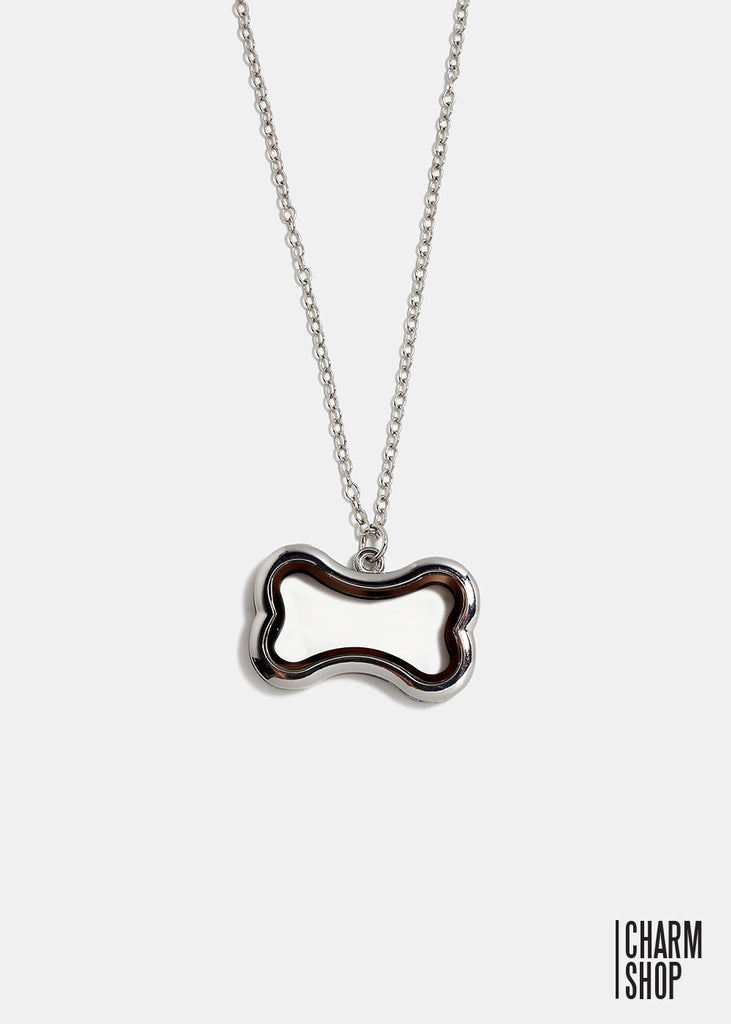Silver Dog Bone Locket Necklace – Shop Miss A