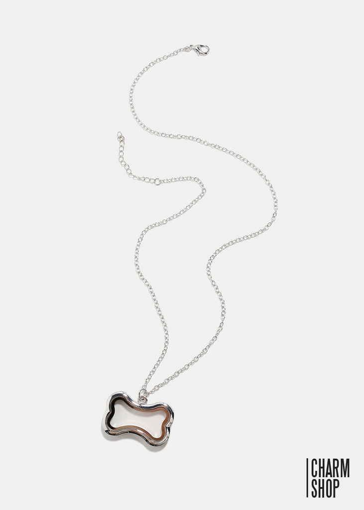 Silver Dog Bone Locket Necklace  CHARMS - Shop Miss A