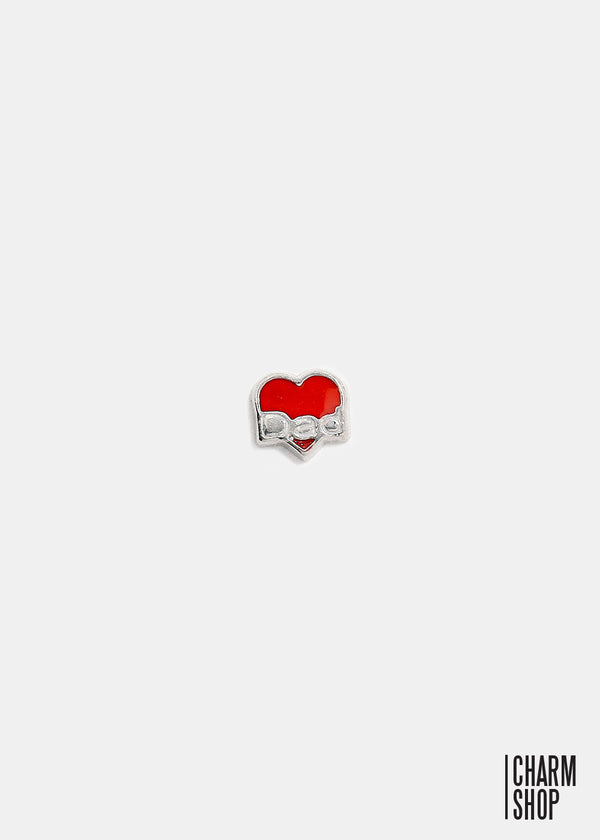 Red Heart "Dad" Locket Charm  CHARMS - Shop Miss A
