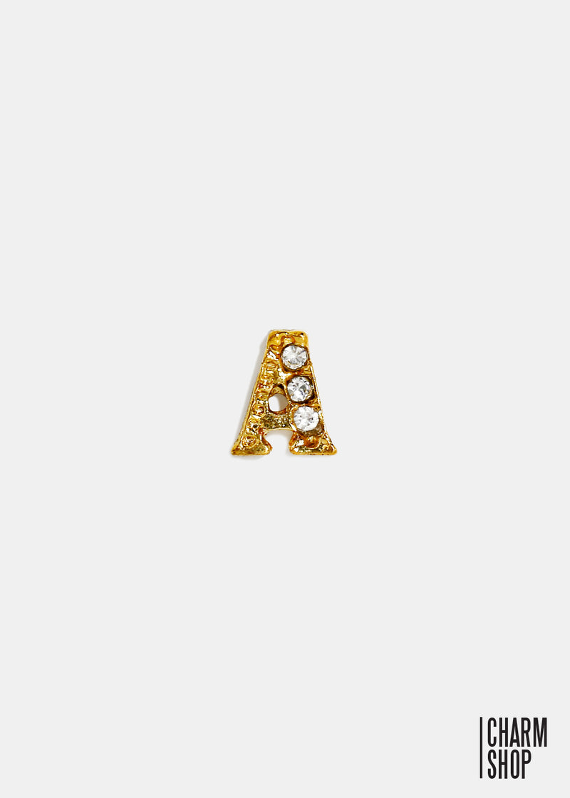 Gold Letter A Locket Charm  CHARMS - Shop Miss A