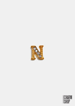 Gold Letter N Locket Charm  CHARMS - Shop Miss A