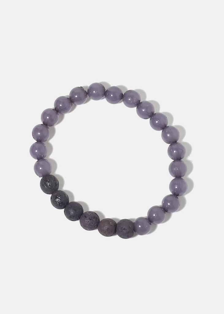 Lava Rock Essential Oil Diffusing Bracelet Grey and Lava JEWELRY - Shop Miss A