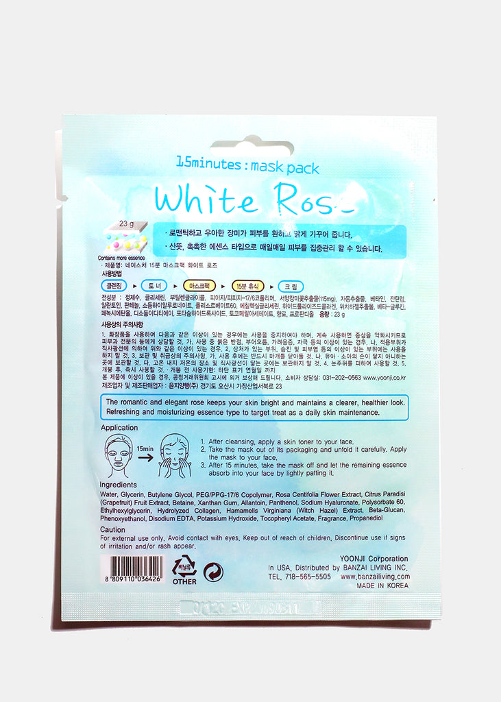 15-Minute Facial Mask - White Rose  Skincare - Shop Miss A