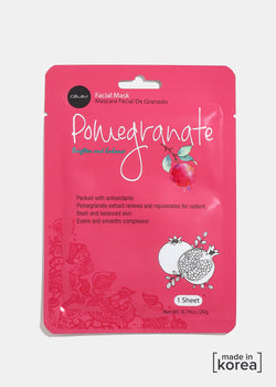 Pomegranate Brighten & Enhance Facial Sheet Mask  COSMETICS - Shop Miss A