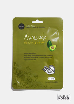 Avocado Skin Cell Regeneration Facial Sheet Mask  COSMETICS - Shop Miss A