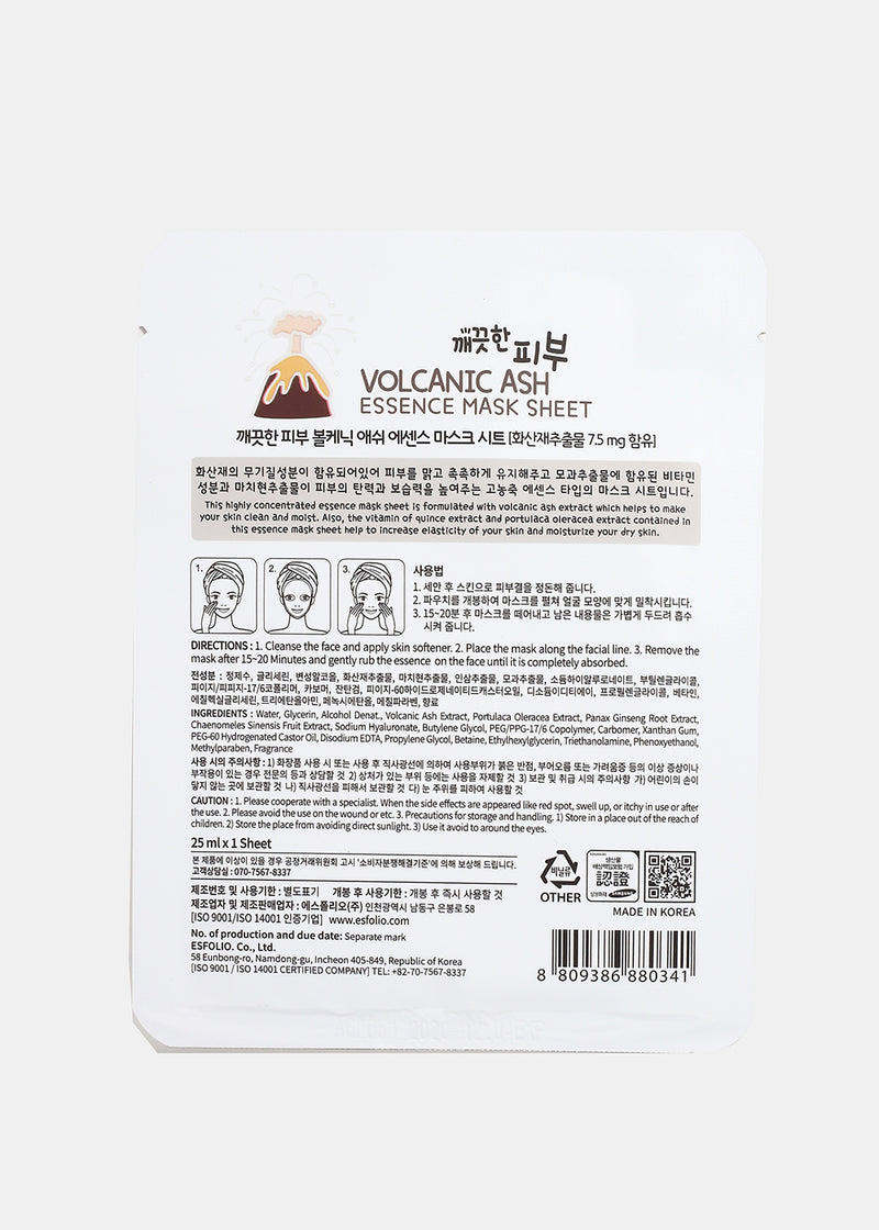 ESFOLIO Pure Skin Essence Mask - Volcanic Ash  COSMETICS - Shop Miss A