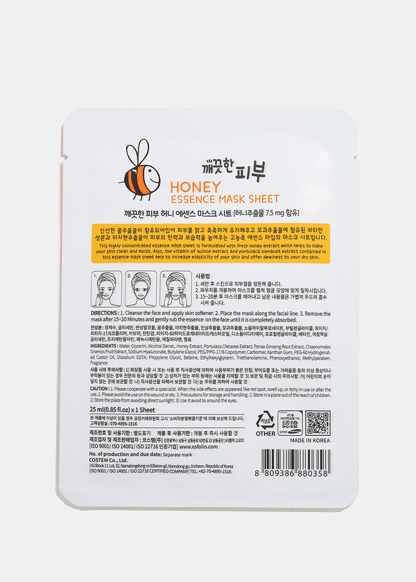ESFOLIO Pure Skin Essence Mask- Honey  COSMETICS - Shop Miss A