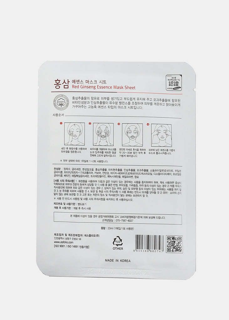 ESFOLIO Essence Mask Sheet - Red Ginseng  Skincare - Shop Miss A