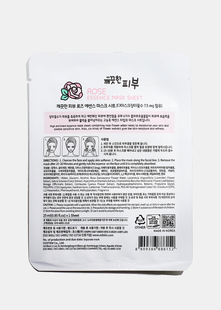 ESFOLIO Essence Mask Sheet - Rose  Skincare - Shop Miss A