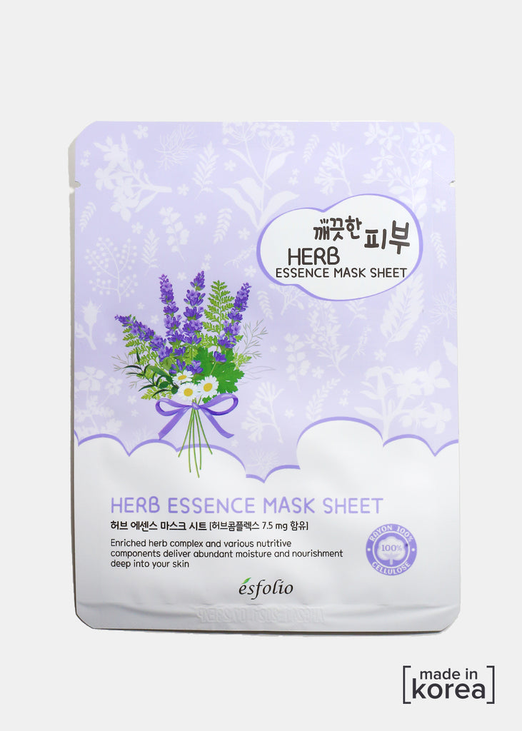 ESFOLIO Essence Mask Sheet - Herb  Skincare - Shop Miss A