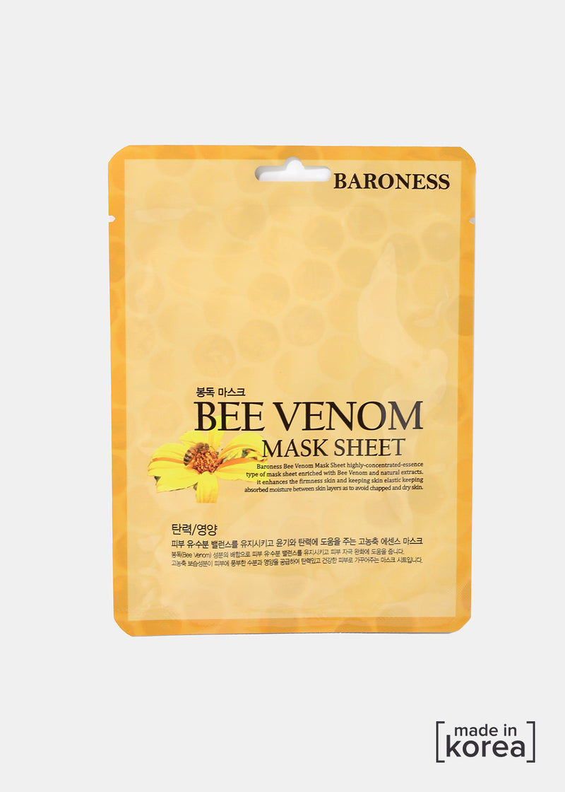 Baroness Sheet Mask- Bee Venom  COSMETICS - Shop Miss A