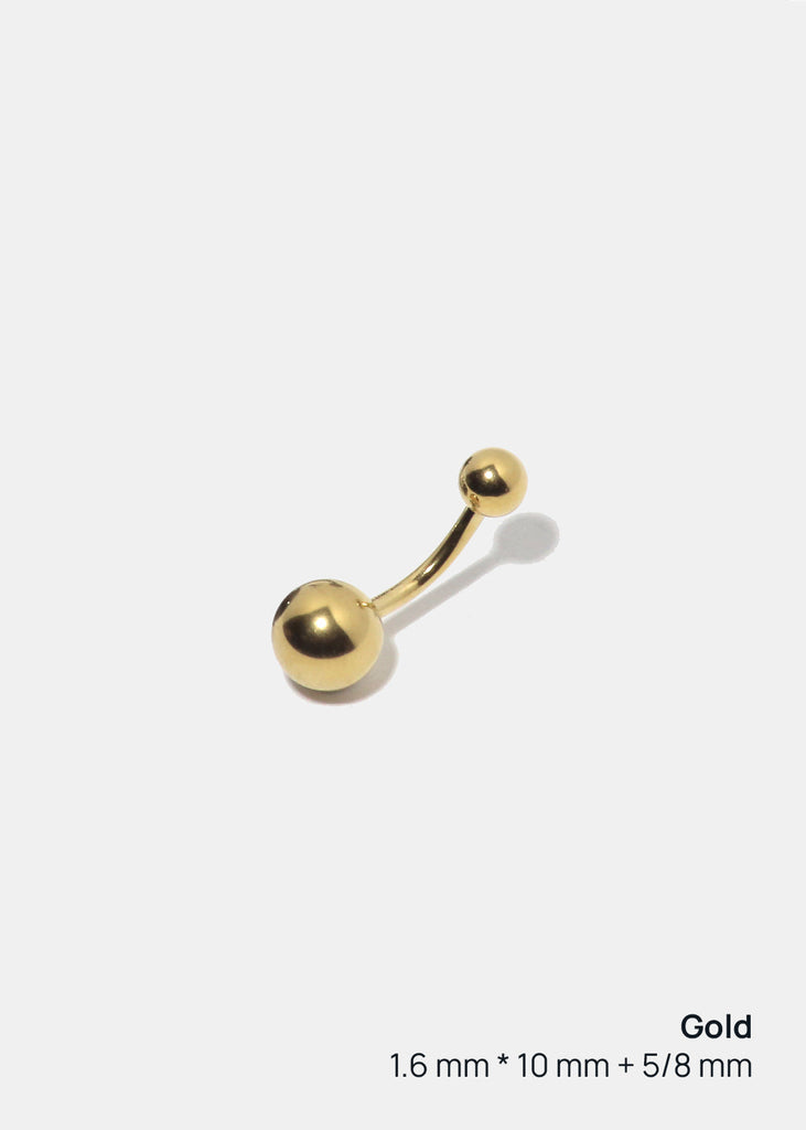 Miss A Body Jewelry - Dangle Ball Belly Button Ring Gold JEWELRY - Shop Miss A