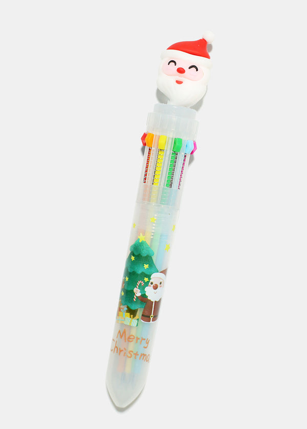Cute Xmas Multi Color Pen Santa ACCESSORIES - Shop Miss A