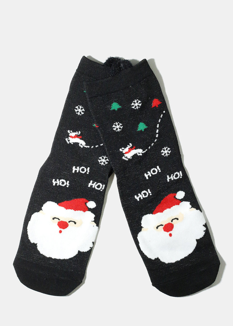 Santa Claus Crew Socks  ACCESSORIES - Shop Miss A
