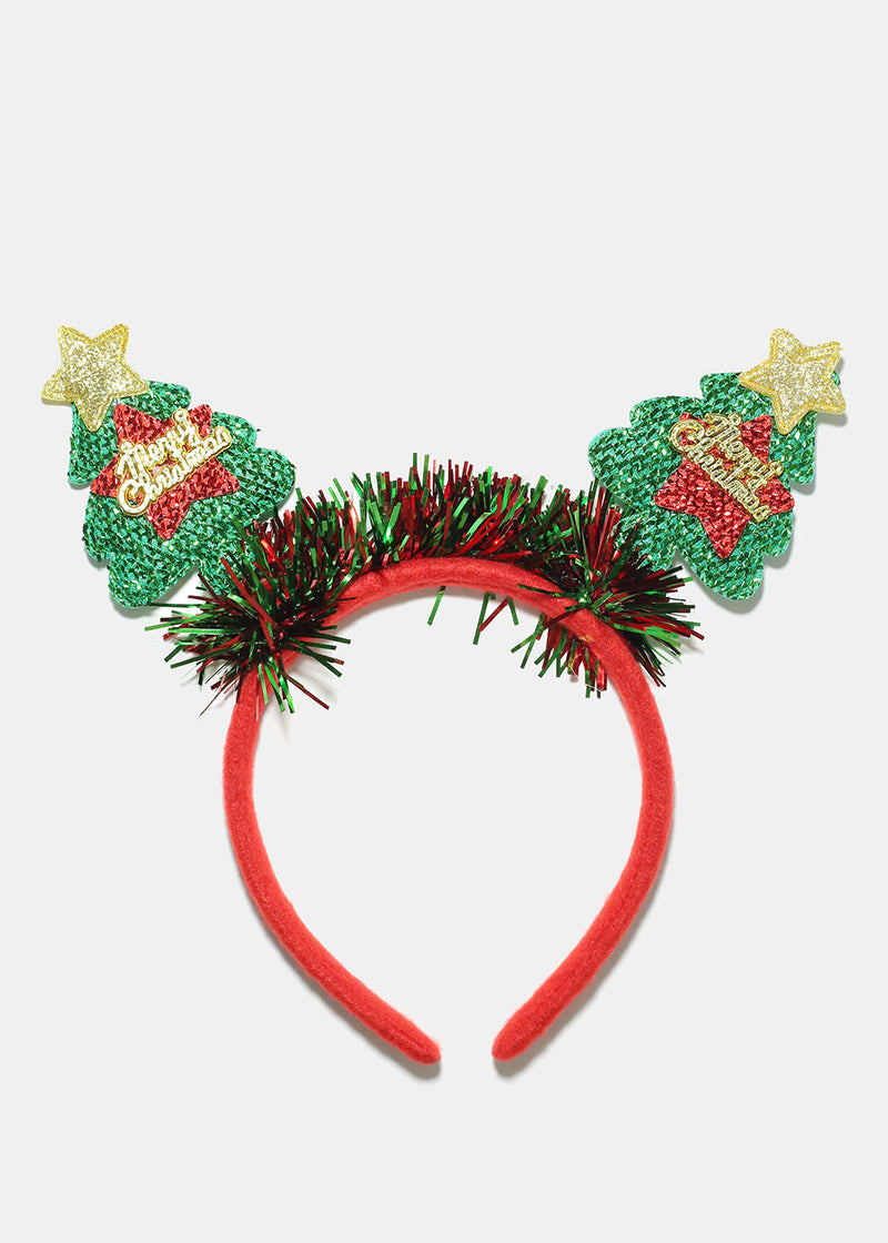 Christmas Tree with Tinsel Headband  HAIR - Shop Miss A