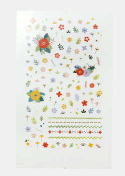 Flower Nail Art Sticker Sheet  NAILS - Shop Miss A