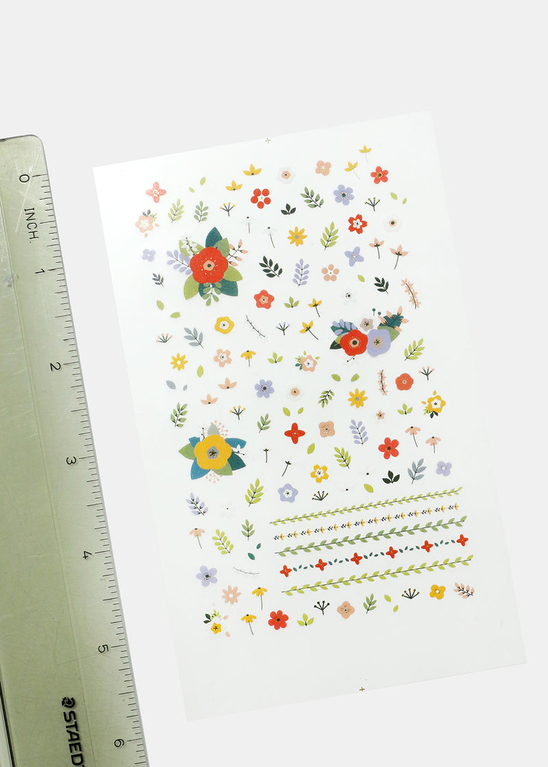Flower Nail Art Sticker Sheet  NAILS - Shop Miss A