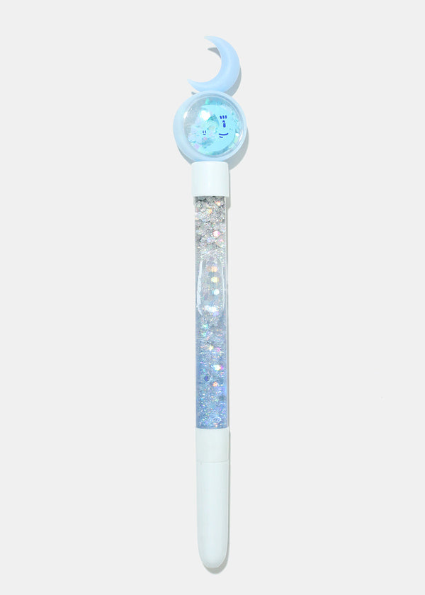 Moon Glitter Fine Tip Pen Blue ACCESSORIES - Shop Miss A