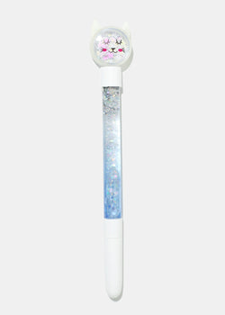 Winter Cat Snow Globe Pen Blue ACCESSORIES - Shop Miss A