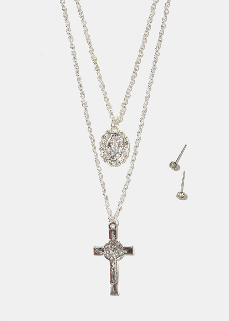 Cross Layered Necklace  JEWELRY - Shop Miss A