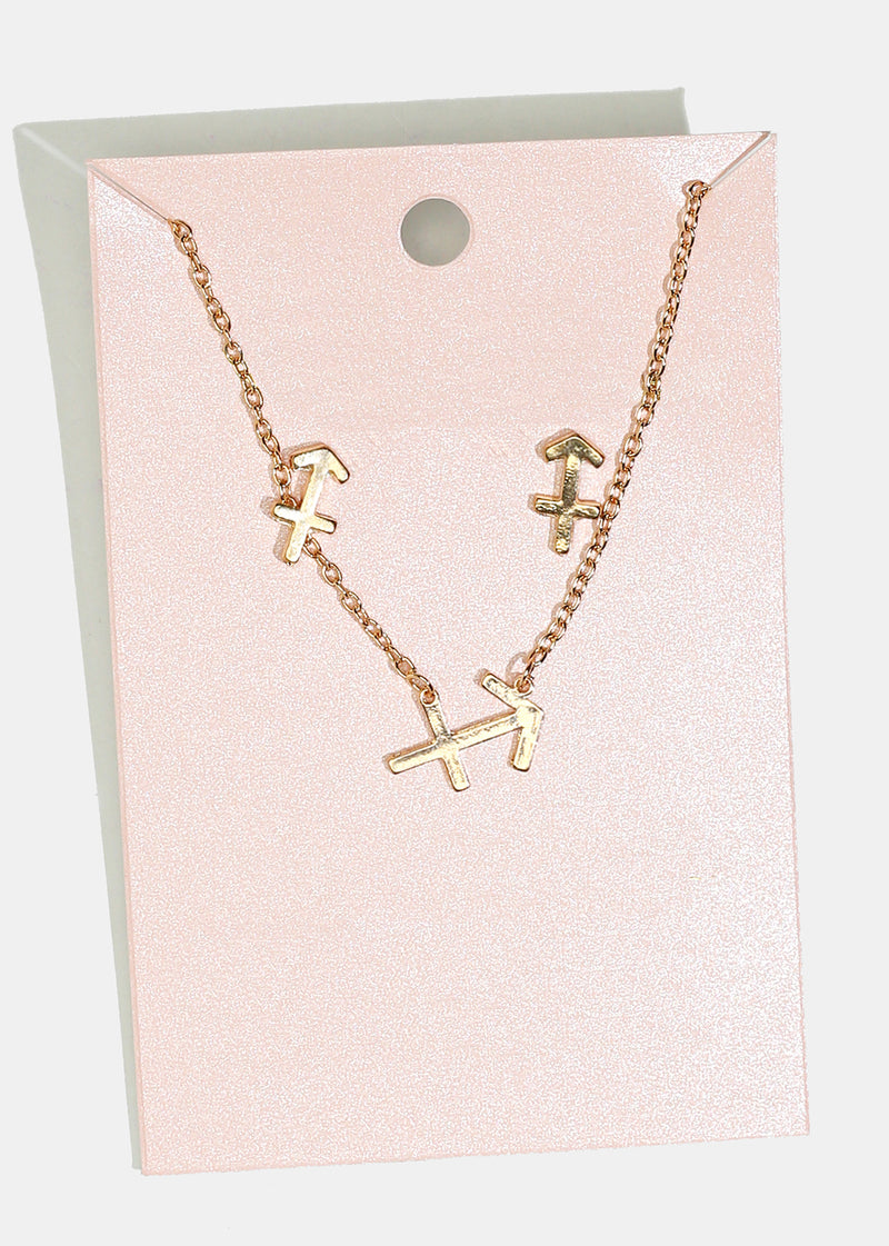 Astrology Necklace & Earrings Set Sagittarius JEWELRY - Shop Miss A