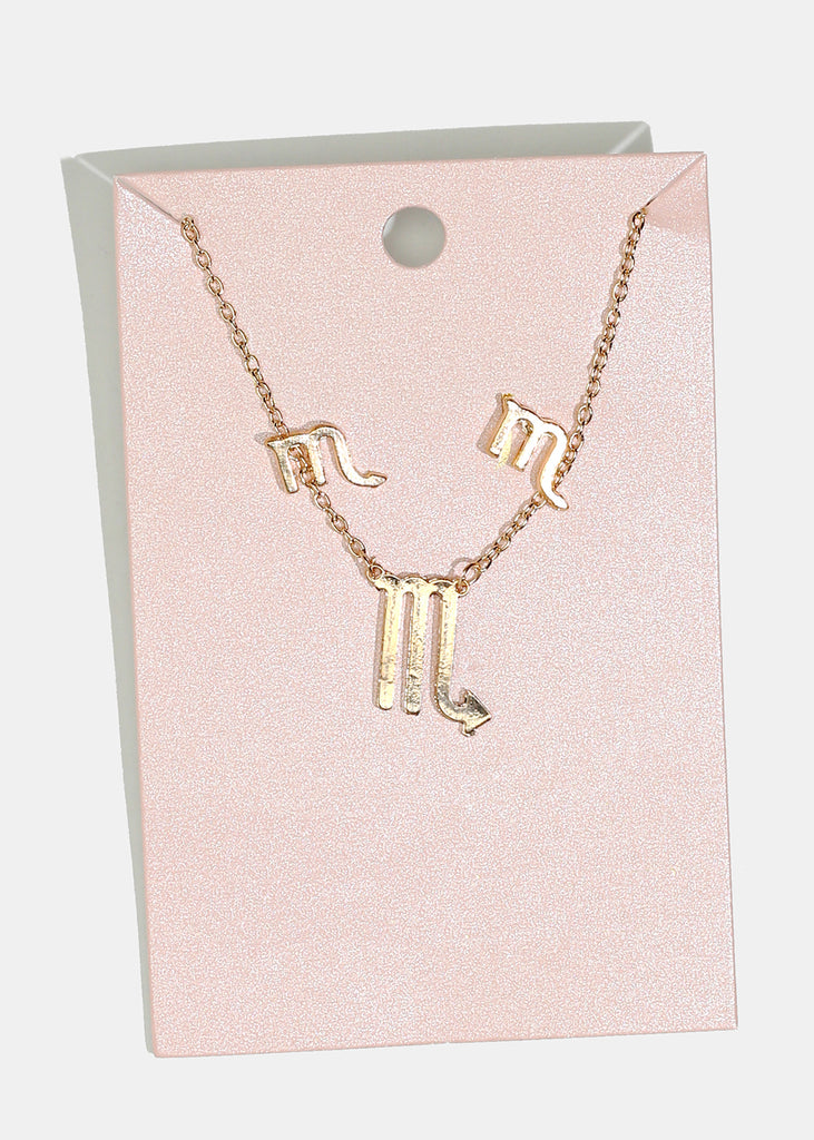 Astrology Necklace & Earrings Set Scorpio JEWELRY - Shop Miss A