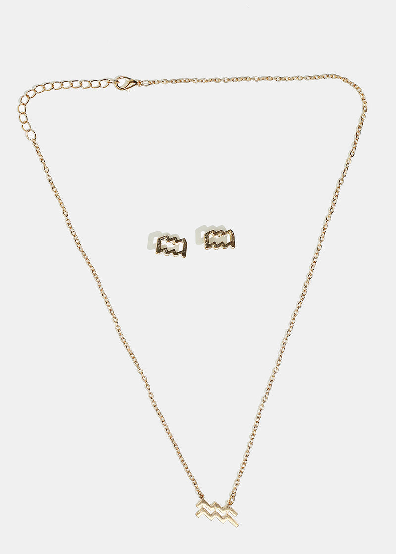 Astrology Necklace & Earrings Set  JEWELRY - Shop Miss A