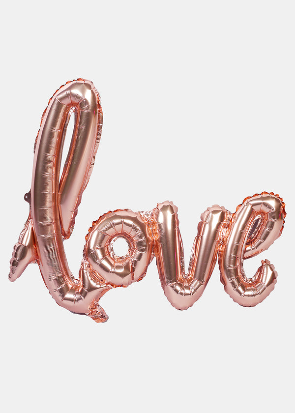 Official Key Items Party Balloon- Rose Gold Love  LIFE - Shop Miss A