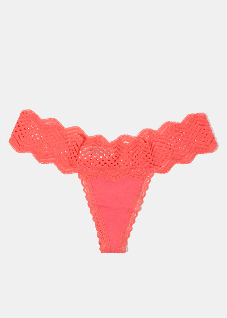 Coral Lace Thong  ACCESSORIES - Shop Miss A