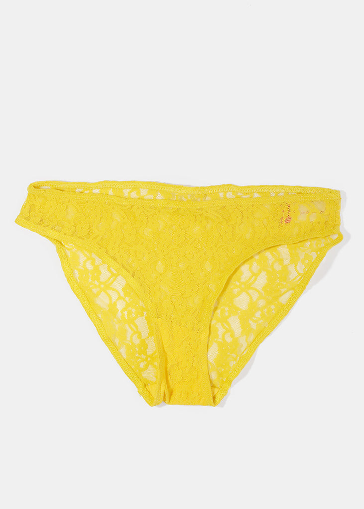 Yellow Lace Panty  ACCESSORIES - Shop Miss A