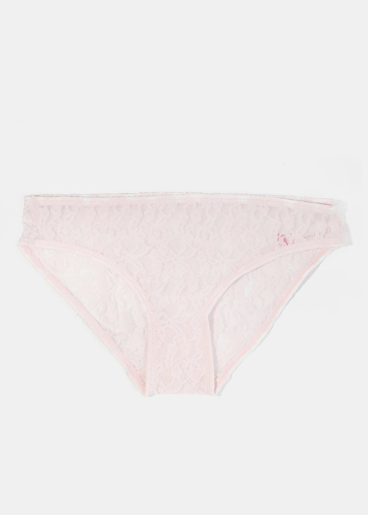 Light Pink Lace Panty  ACCESSORIES - Shop Miss A