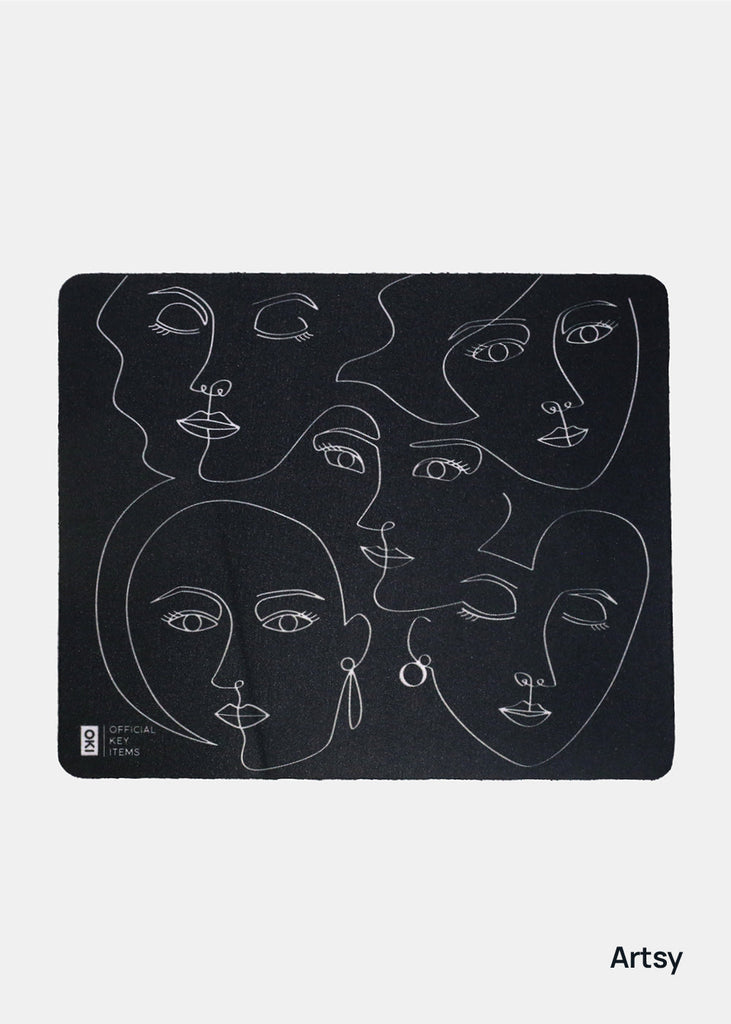 Official Key Items- Large Mouse Pad Artsy Face ACCESSORIES - Shop Miss A