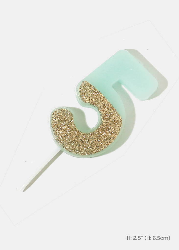 Official Key Items Mint Glitter Number Candles  SALE - Shop Miss A