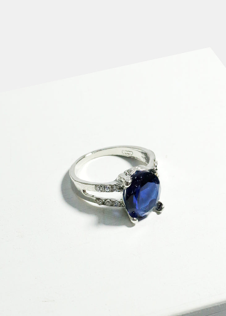 Large Birthstone Ring Blue JEWELRY - Shop Miss A