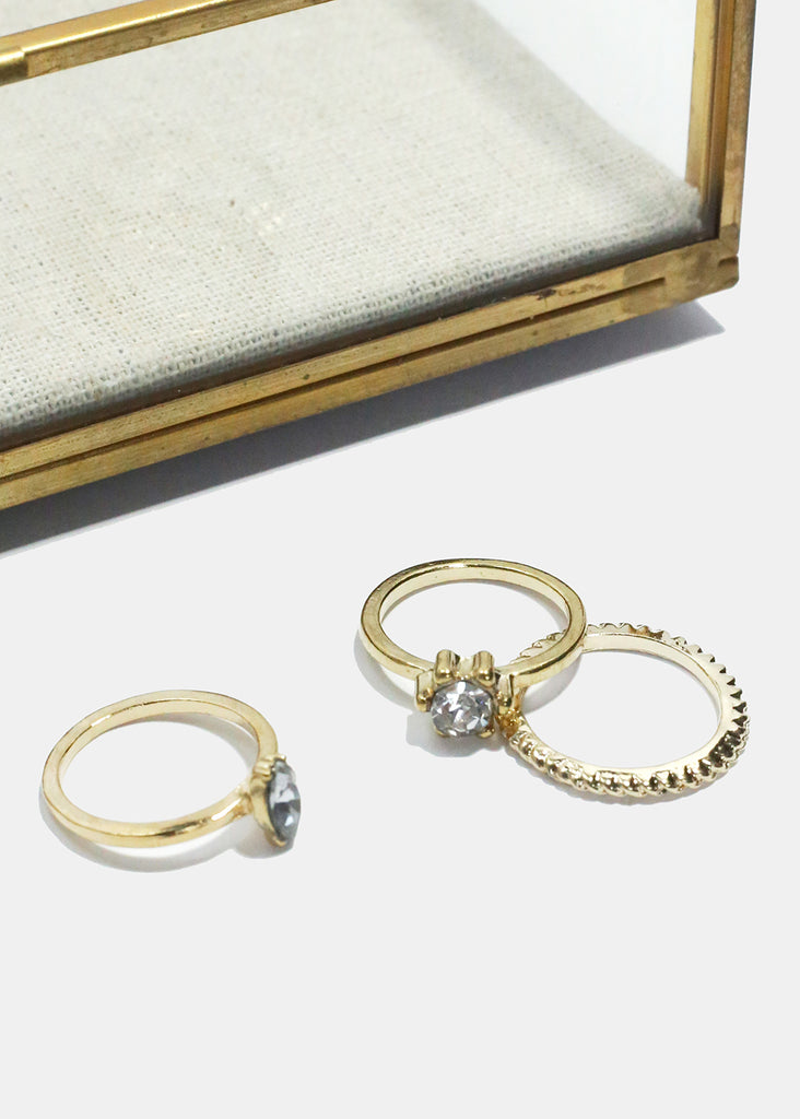 3-Piece Stacking Ring Set  JEWELRY - Shop Miss A