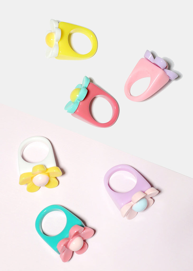 Color Flower Ring  JEWELRY - Shop Miss A