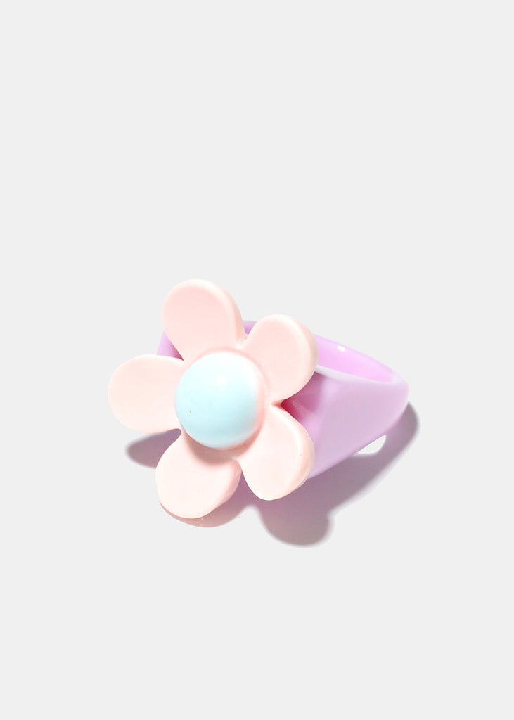 Color Flower Ring Light pink/7 JEWELRY - Shop Miss A