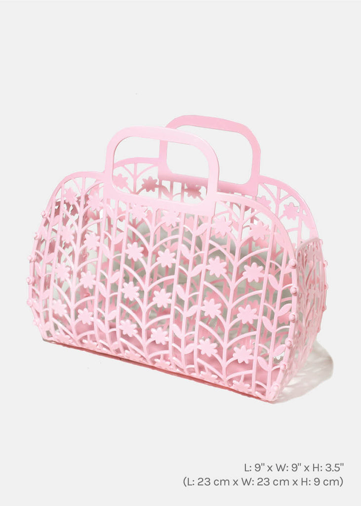 Miss A Retro Jelly Tote Bag Pink ACCESSORIES - Shop Miss A