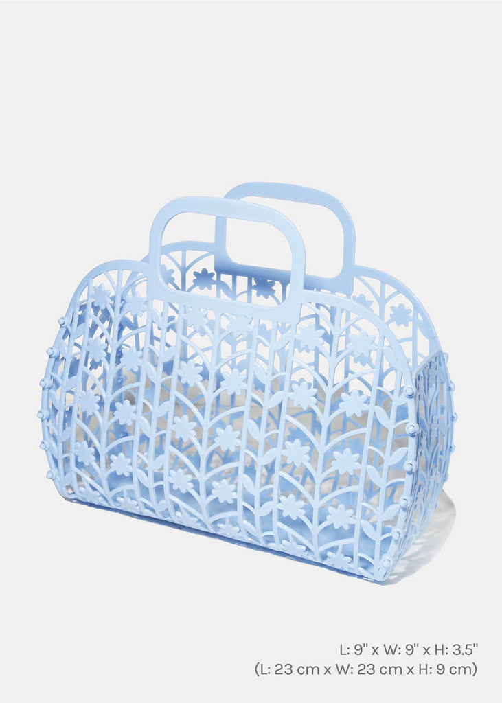 Miss A Retro Jelly Tote Bag Blue ACCESSORIES - Shop Miss A