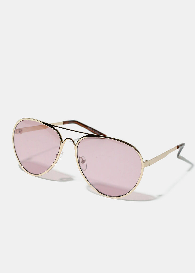 Colorful Lens Aviator Sunglasses - Pink  ACCESSORIES - Shop Miss A