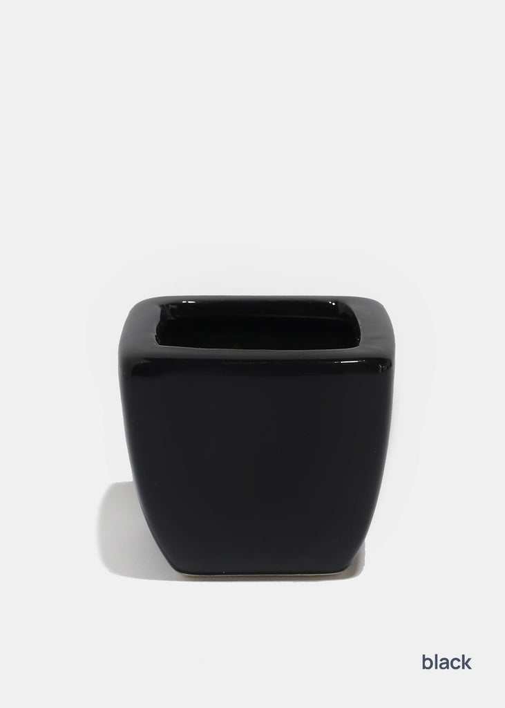 Official Key Items Ceramic Square Pots Black LIFE - Shop Miss A