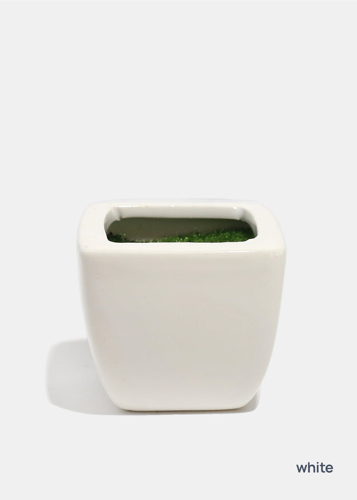 Official Key Items Ceramic Square Pots White LIFE - Shop Miss A